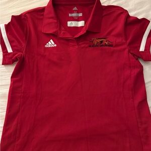 Adidas Polo Shirt in Bold Red (Guelph Gryphons)